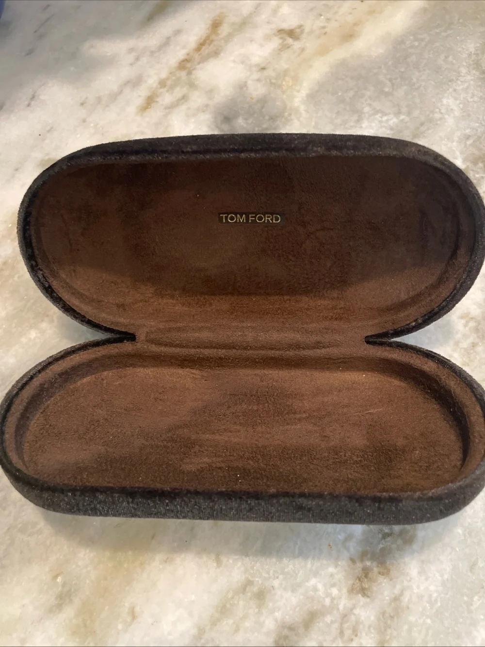 Tom Ford Black Velvet Clamshell Sunglasses/glasses Case